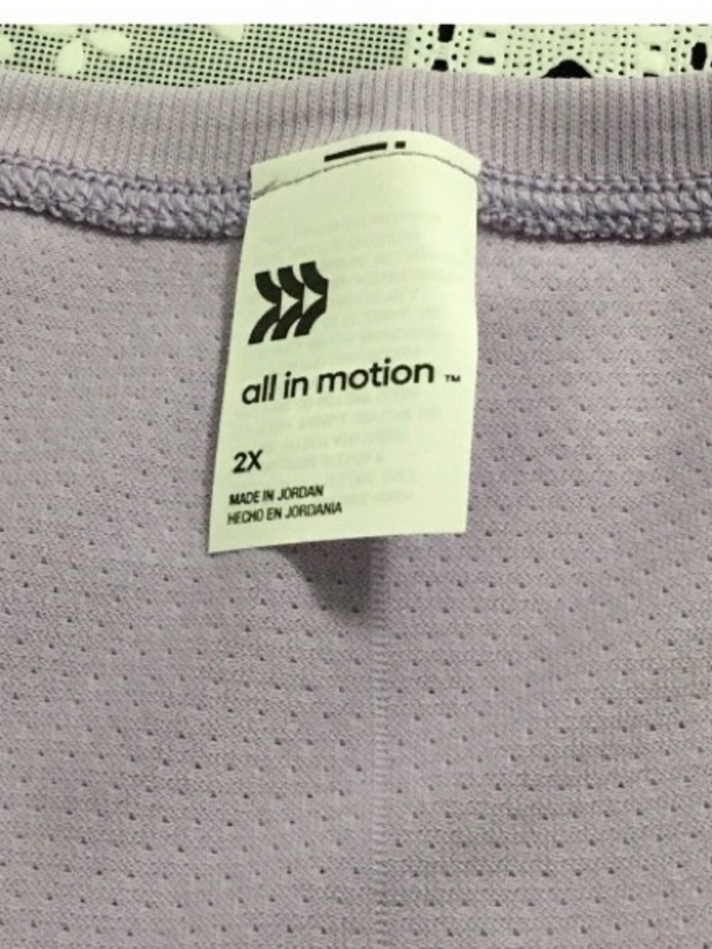 2- All in Motion Women's Size 2X Light Purple Semi Fit Hip Length Tank Top - Picture 5 of 10
